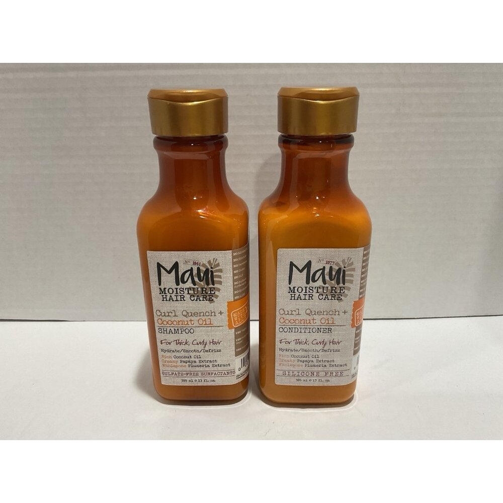 Maui Moisture Curl Quench + Coconut Oil Shampoo/Conditioner Set-13 Oz Each